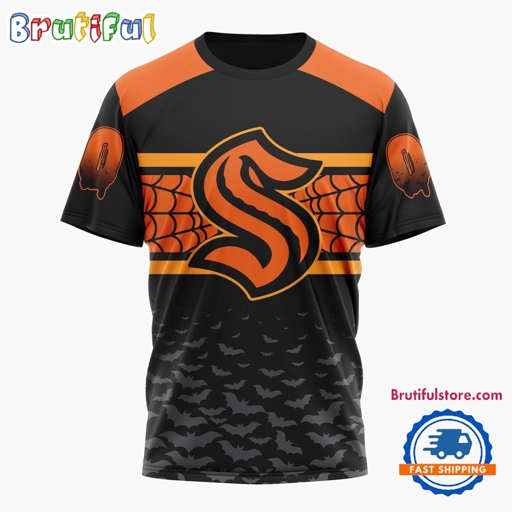 NHL Seattle Kraken Halloween Design Personalized Hoodie, T Shirt, Sweatshirt