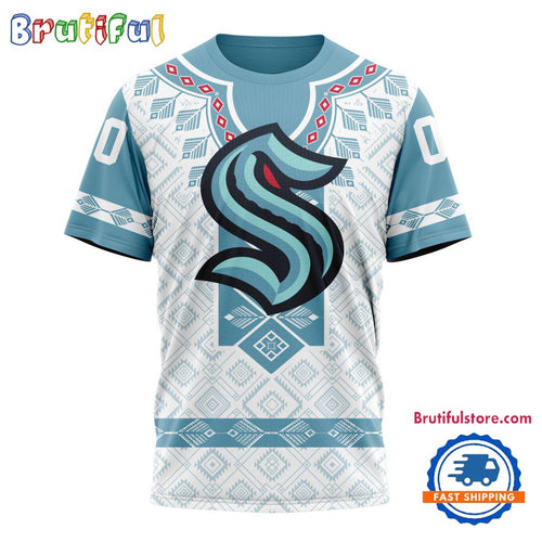 NHL Seattle Kraken Hockey Team Native Heritage Design T Shirt, Hoodie, Sweatshirt