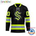 NHL Seattle Kraken Honoring Firefighters Lace Hockey Jersey