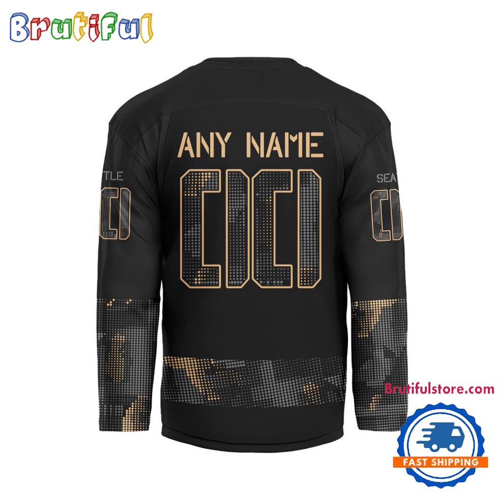 NHL Seattle Kraken Military Appreciation Design Hockey Jersey