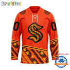 NHL Seattle Kraken National Day For Truth And Reconciliation Design Hockey Jersey, Sport Jersey Shirt