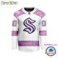 NHL Seattle Kraken Personalized Hockey Fights Cancer Design Jersey