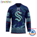 NHL Seattle Kraken Personalized Native American Hockey Jersey