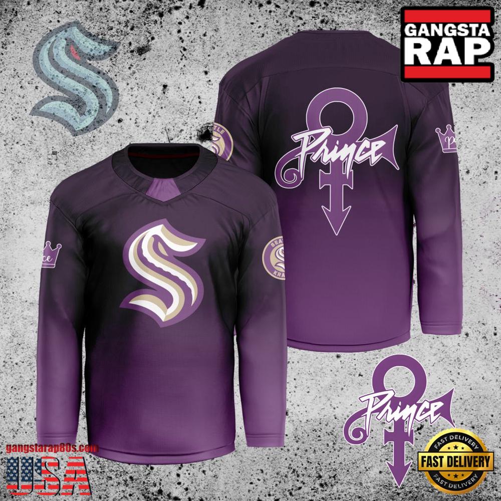 NHL Custom Name Number Seattle Kraken Prince New Design Hockey Jersey