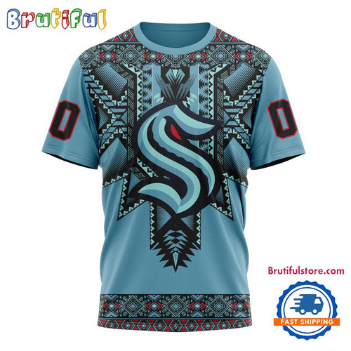 NHL Seattle Kraken Special Native American Heritage Design T Shirt, Hoodie, Sweatshirt