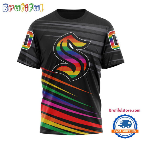 NHL Seattle Kraken Special Pride Design Hockey Is For Everyone T Shirt, Hoodie, Sweatshirt