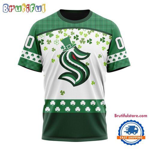 NHL Seattle Kraken St. Patrick’s Day For Hockey Fans New Design T Shirt