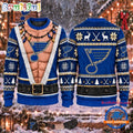 NHL St. Louis Blues Funny Body Christmas Ugly Sweater