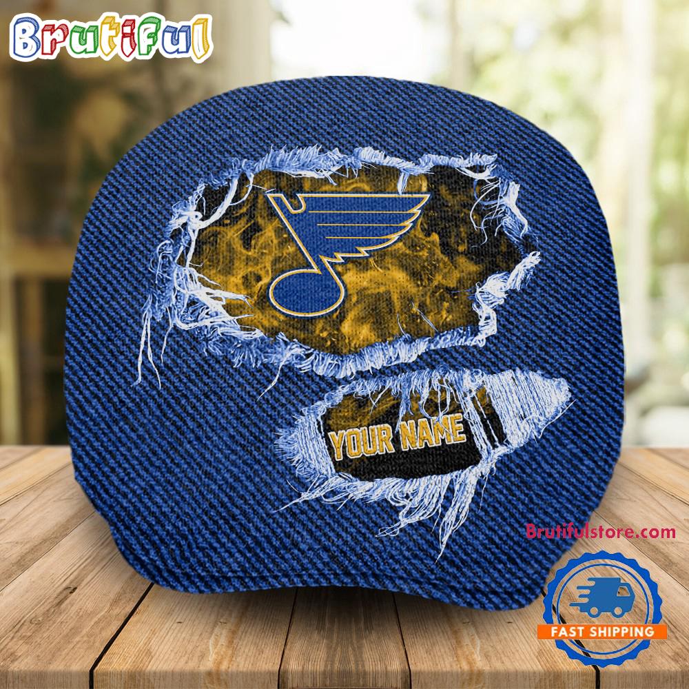 NHL St. Louis Blues Hockey Logo Team Design Jeff Cap