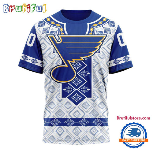 NHL St. Louis Blues Hockey Team Native Heritage Design T Shirt, Hoodie, Sweatshirt