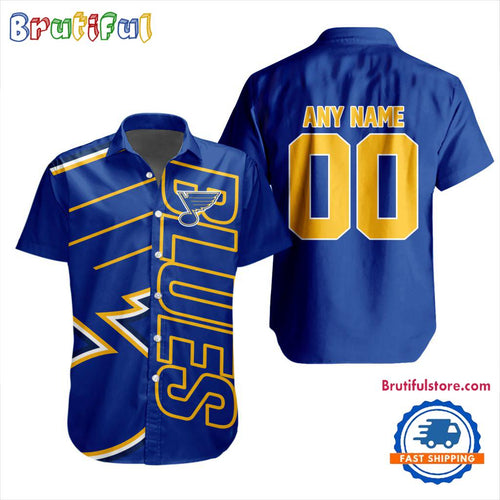 NHL St. Louis Blues New Design Hawaiian Shirt, Hockey Team Button Shirt