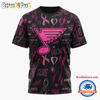 NHL St. Louis Blues Special Pink Breast Cancer Awareness New Design T Shirt