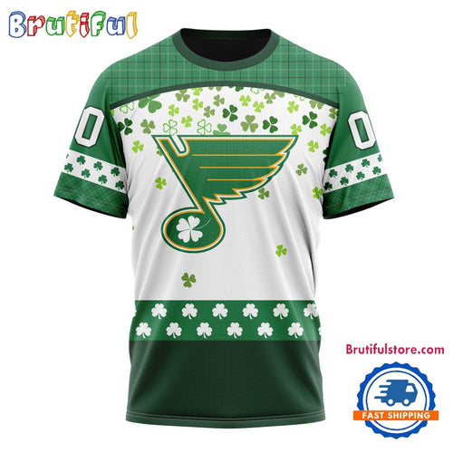 NHL St. Louis Blues St. Patrick’s Day For Hockey Fans New Design T Shirt