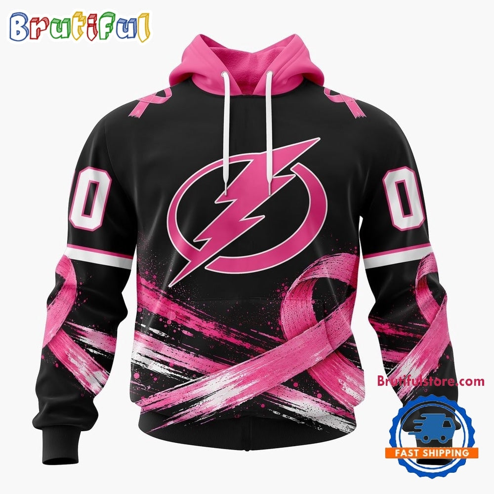 NHL Tampa Bay Lightning 2026 Hockey Pink Fights Breast Cancer Design Hoodie, TShirt, Sweatshirt