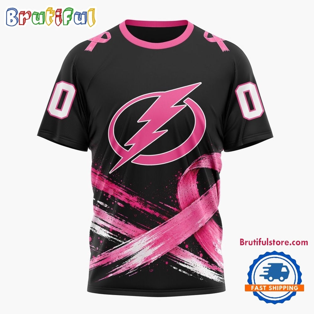 NHL Tampa Bay Lightning 2026 Hockey Pink Fights Breast Cancer Design Hoodie, TShirt, Sweatshirt