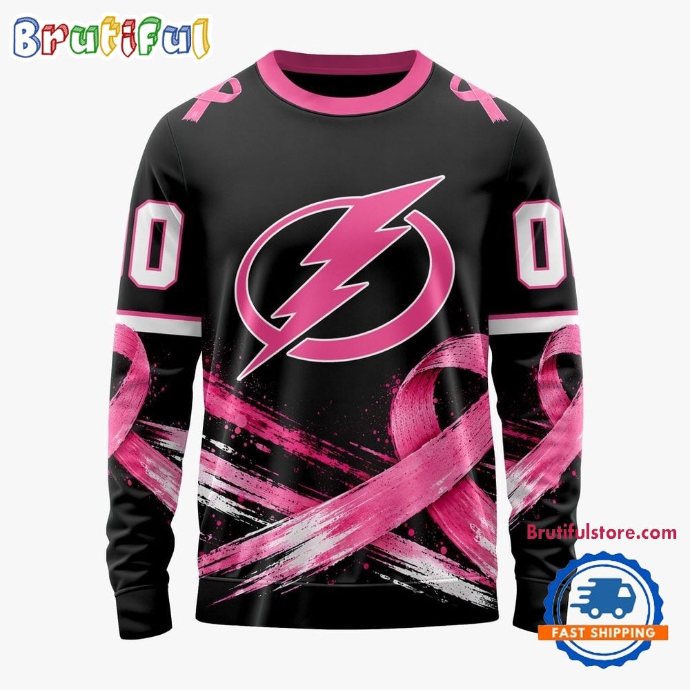 NHL Tampa Bay Lightning 2026 Hockey Pink Fights Breast Cancer Design Hoodie, TShirt, Sweatshirt