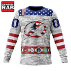 NHL Tampa Bay Lightning Armed Forces Appreciation Design Hoodie, T Shirt