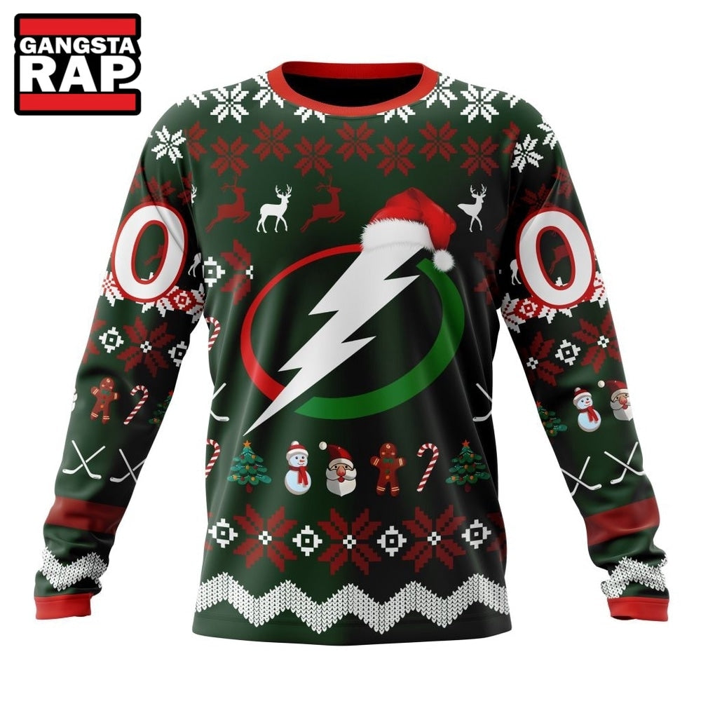 NHL Tampa Bay Lightning Hockey Christmas Is Coming 2026 Hoodie, Hoodie T-Shirt
