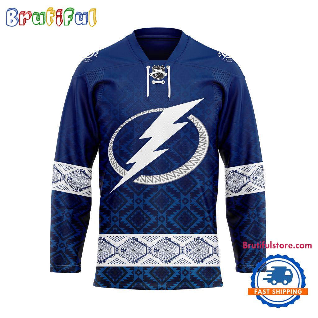NHL Tampa Bay Lightning Personalized Native American Hockey Jersey