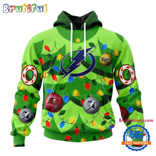 NHL Tampa Bay Lightning Specialized Christmass Tree Color And City’s Sport Teams Hoodie, Sweatshirt, T Shirt