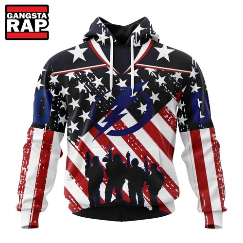 NHL Tampa Bay Lightning Specialized Kits For Honor USS Military Hoodie, Hoodie T-Shirt