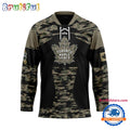 NHL Toronto Maple Leafs Custom Honoring Veterans Camo Hockey Jersey