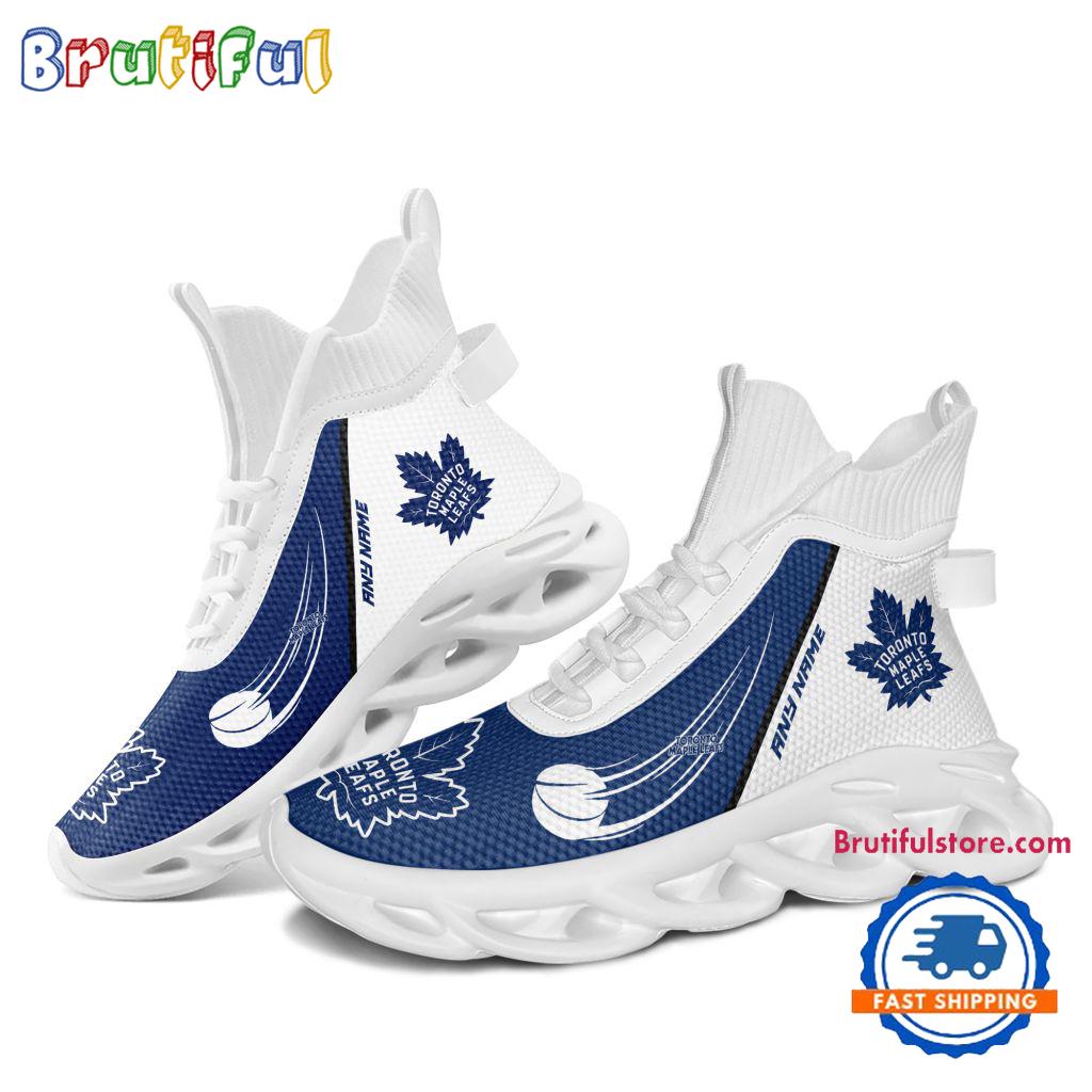NHL Toronto Maple Leafs Custom Name High Top Max Soul Shoes, Hockey Team Design Shoes Sneaker