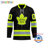 NHL Toronto Maple Leafs Honoring Firefighters Lace Hockey Jersey
