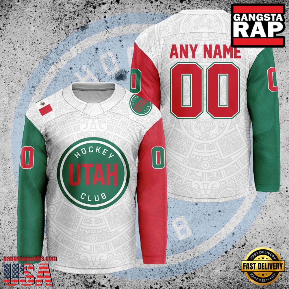 NHL Custom Name Number Utah Hockey Club Mexican Heritage New Design Hockey Jersey