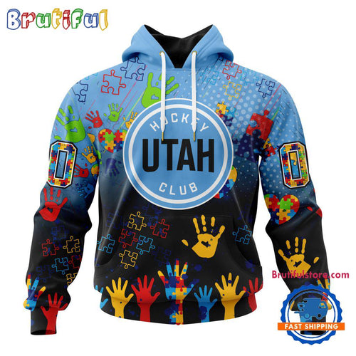 NHL Utah Hockey Club Special Autism Awareness Personalization Hoodie, TShirt, Sweatshirt