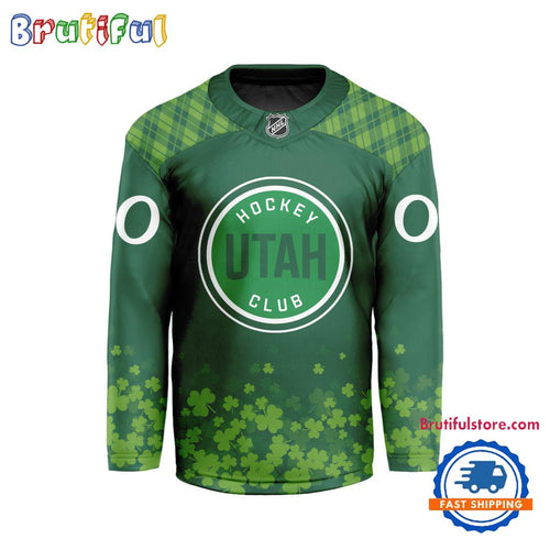 NHL Utah Hockey Club St.Patrick’s Day New Design Hockey Jersey