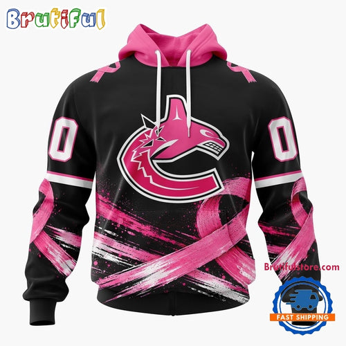 NHL Vancouver Canucks 2026 Hockey Pink Fights Breast Cancer Design Hoodie, TShirt, Sweatshirt