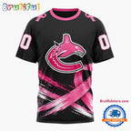 NHL Vancouver Canucks 2026 Hockey Pink Fights Breast Cancer Design Hoodie, TShirt, Sweatshirt
