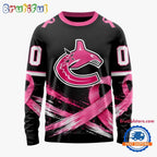 NHL Vancouver Canucks 2026 Hockey Pink Fights Breast Cancer Design Hoodie, TShirt, Sweatshirt