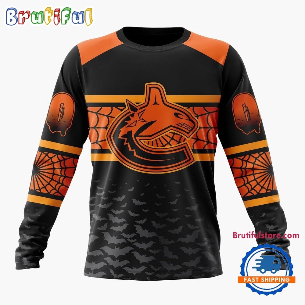 NHL Vancouver Canucks Halloween Design Personalized Hoodie, T Shirt, Sweatshirt