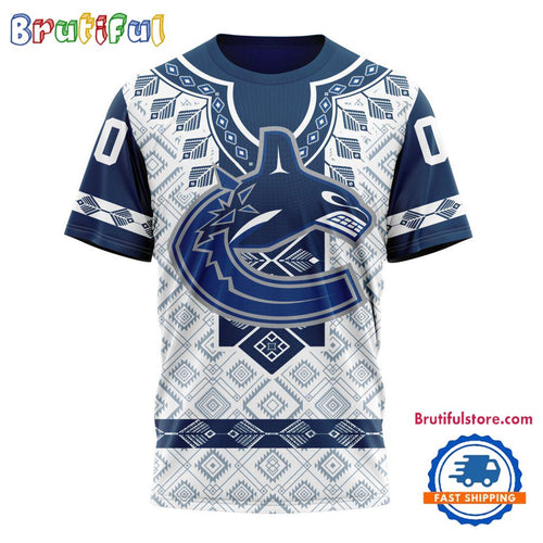 NHL Vancouver Canucks Hockey Team Native Heritage Design T Shirt, Hoodie, Sweatshirt