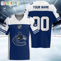 NHL Vancouver Canucks Hockey Team Personalized Football Jersey