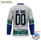 NHL Vancouver Canucks Personalized Native American Hockey Jersey