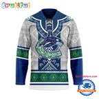 NHL Vancouver Canucks Personalized Native American Hockey Jersey