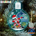 NHL Vancouver Canucks Personalized Santa Claus Hockey Team Logo Christmas Led Acrylic Ornament