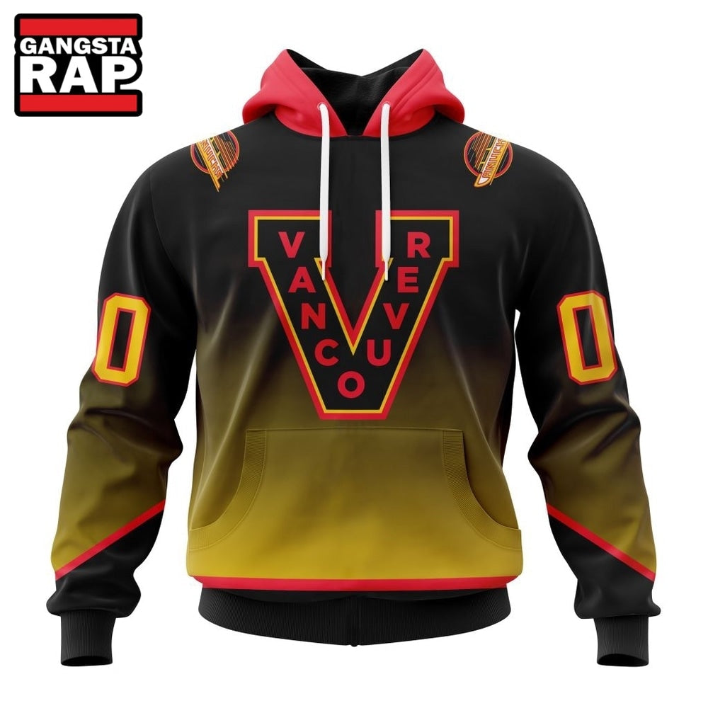 NHL Vancouver Canucks Special Retro Gradient Design Hoodie, T Shirt