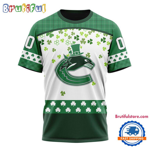 NHL Vancouver Canucks St. Patrick’s Day For Hockey Fans New Design T Shirt