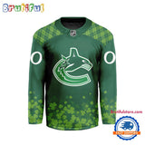 NHL Vancouver Canucks St.Patrick’s Day New Design Hockey Jersey