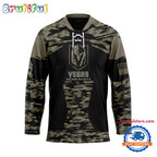 NHL Vegas Golden Knights Custom Honoring Veterans Camo Hockey Jersey