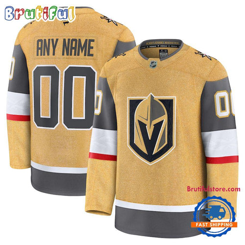 NHL Vegas Golden Knights Home Premium Custom Hockey Jersey