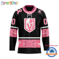 NHL Vegas Golden Knights In October We Wear Pink Breast Cancer Design Hockey Jersey