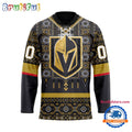 NHL Vegas Golden Knights Personalized Native American Hockey Jersey