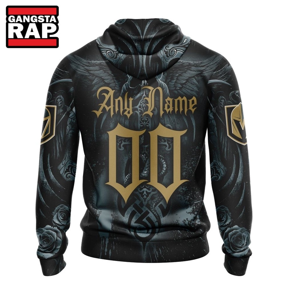 NHL Vegas Golden Knights Special Design Halloween With Skull Art Hoodie, T Shirt
