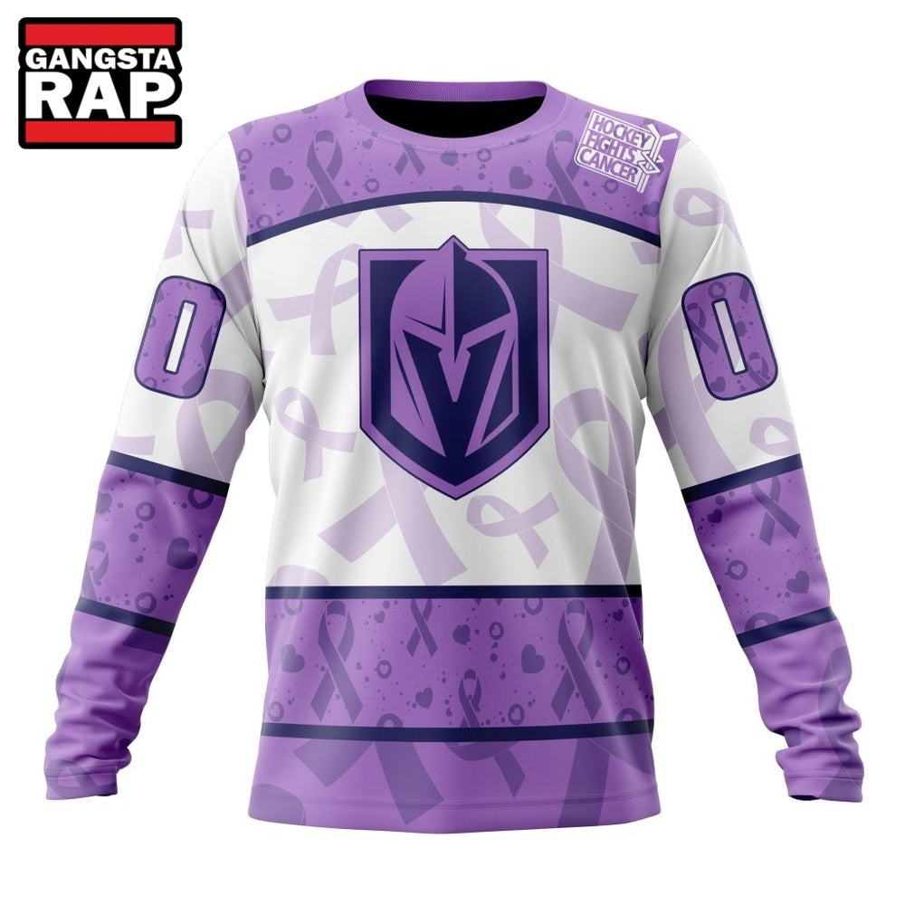 NHL Vegas Golden Knights Special Lavender Fight Cancer Hoodie, T Shirt