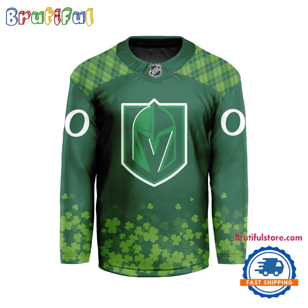 NHL Vegas Golden Knights St.Patrick’s Day New Design Hockey Jersey